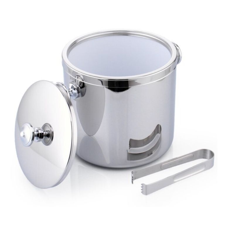 Whitehill Stainless Steel Ice Bucket With Tongs